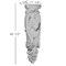 Ekena Millwork 11 1/4"W x 5 5/8"D x 40 1/2"H Angel Corbel, Right COR11X05X40AN-R - alternate 2